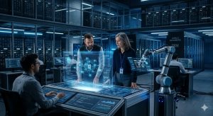 Futuristic AI Tech Department